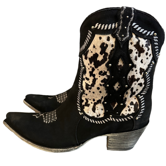 Old Gringo Shoes - Old Gringo Black and White Cowboy Cowgirl Boots 11